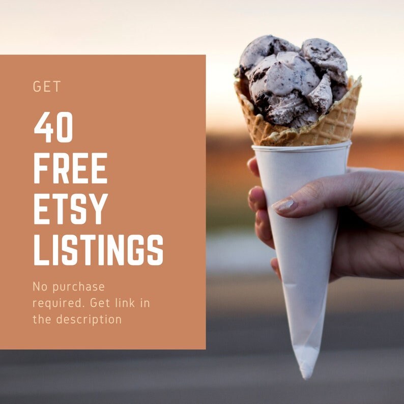 40 FREE Listings. No Purchase Required. Etsy Free Listings. Etsy