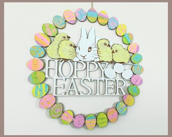 Paint Your Own Easter Egg Wreath Vector Files