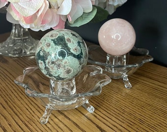 Vintage Sphere Stand* Crystal Stand. Crystal Ball Stand, Sphere holder, Sphere Stand, Candle Holder