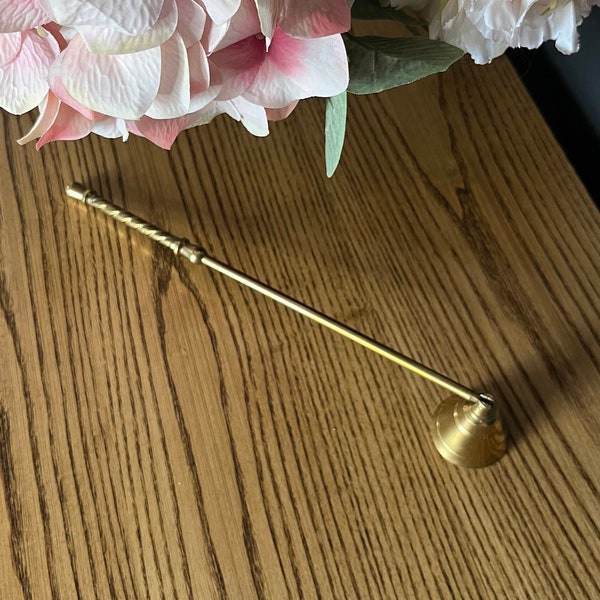 Vintage Brass Candle Snuffer | Candle Extinguisher | Solid Brass | Vintage Home Decor | Alter Decor