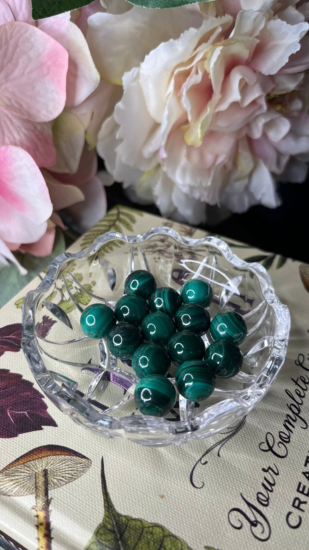 Malachite Mini Spheres, Polished Spheres, Natural High Quality, Money ...
