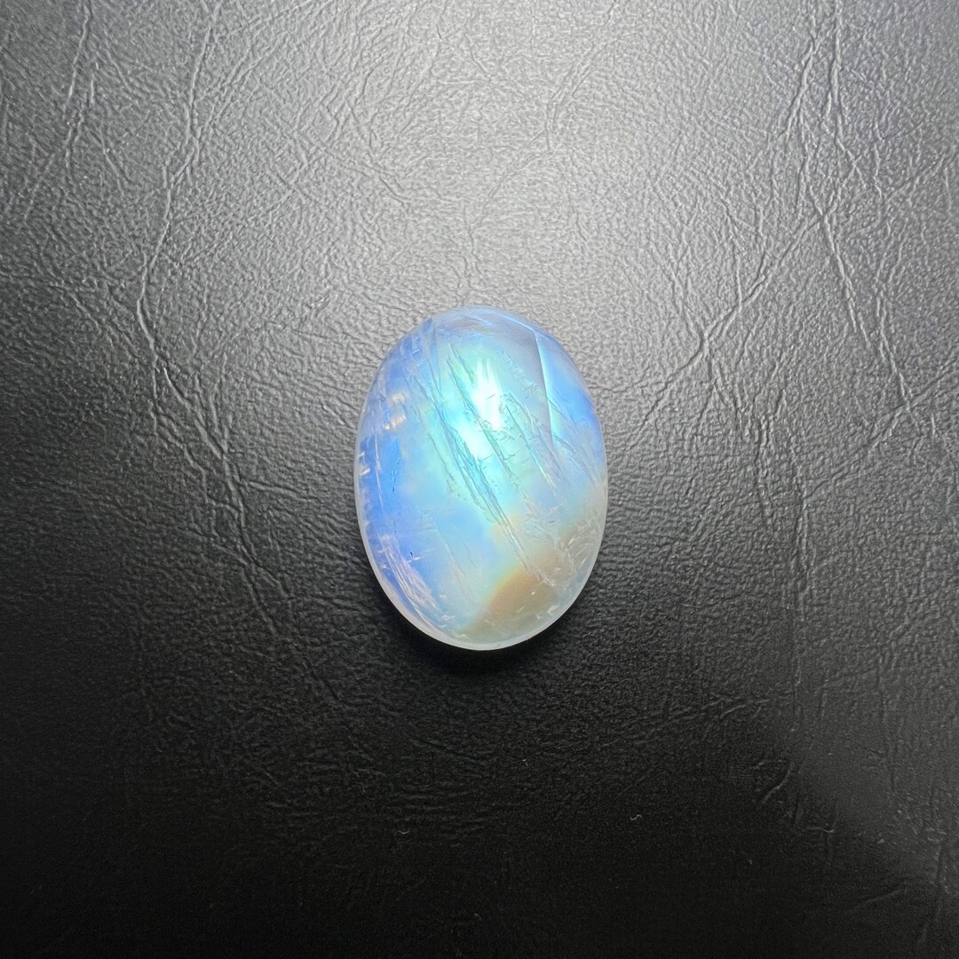 Natural Blue Moonstone Gemstone Cabochon Handmade Stunning Etsy