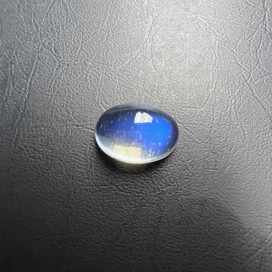 AAA Natural Blue Moonstone Gemstone Cabochon, Handmade Africa Blue