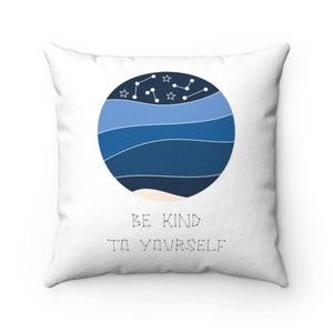 Be Kind Spun Polyester Square Pillow