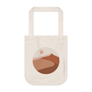 Sunset Organic Canvas Tote Bag