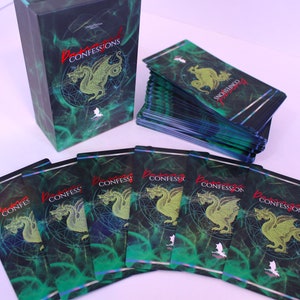 Deck de tarot Oracle Confessions endommagées - 100 cartes - holographique