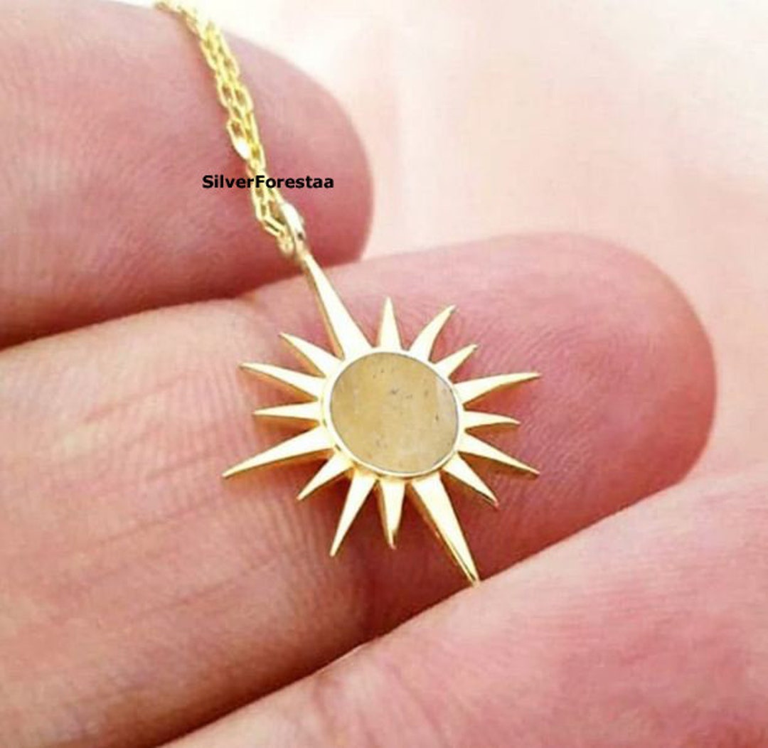 Libyan Desert Glass Necklace 925 Sterling Silver Libyan Etsy