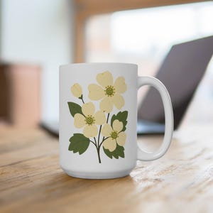 North Carolina Floral Mug | Southern Charm Drinkware | Gift for Her | Home Decor | Nature Lover Coffee Cup | Personalized Mug