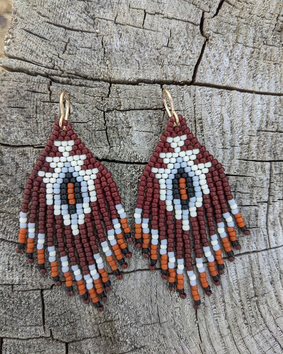Native american on sale fringe earrings