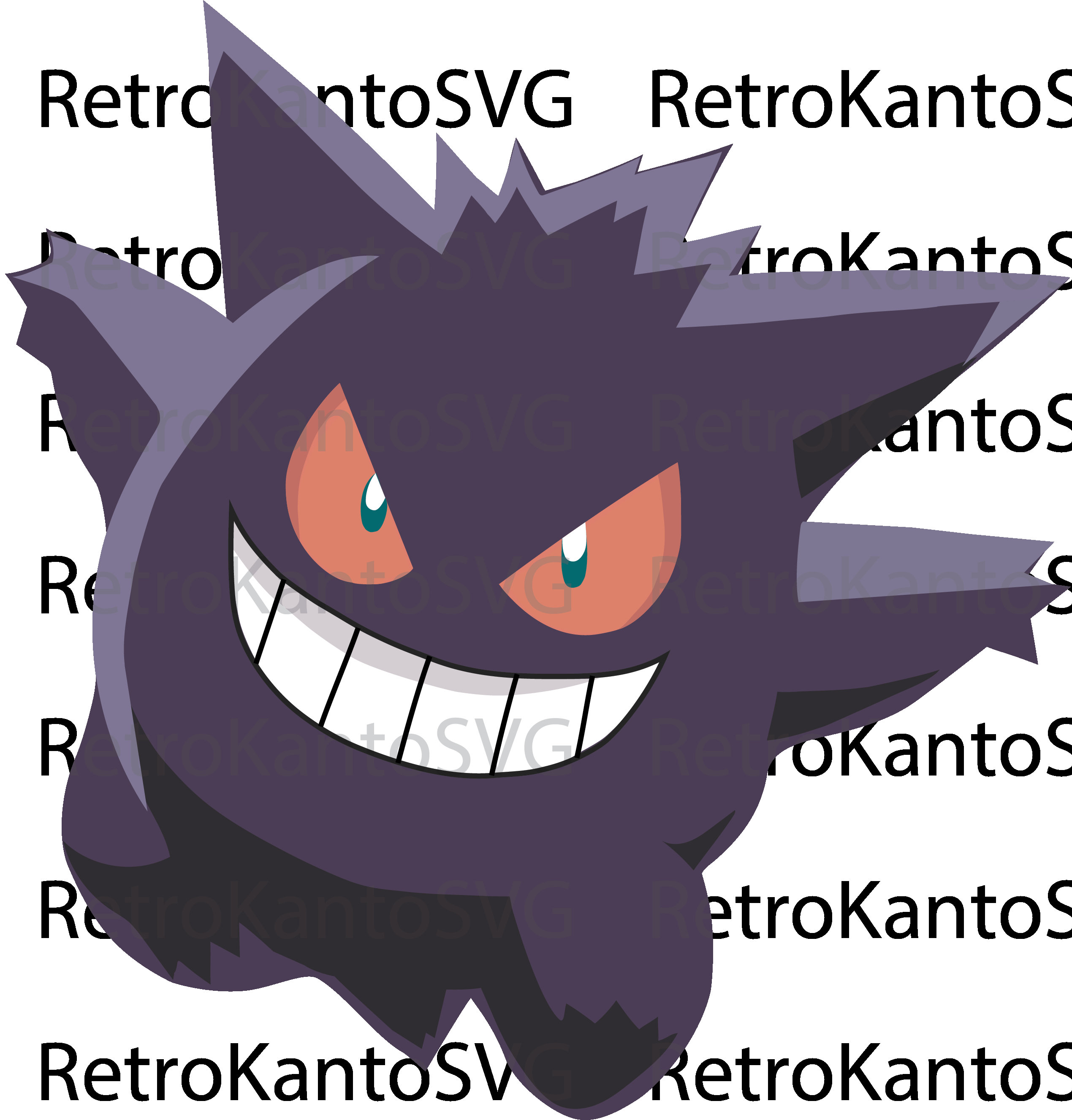 Gengar SVG - Etsy