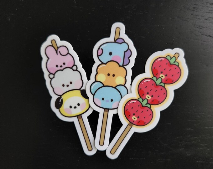 BT21 Minini Tanghulu & Dango Stickers (3 Set)! - Etsy