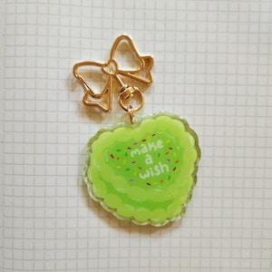 NCT Cake Keychain- Subtle Kpop keychain, NCT WISH, nct acrylic keychain, nct dream, nct 127, wayv, nct u, nct merch, kpop cute keychain