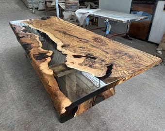 Huckleberry Epoxy Table -Epoxy Tisch- Couchtisch - Esstisch- Bürotisch - Harztisch - %100 HANDGEMACHT