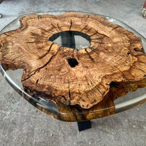 Olive Wood Coffe Table -  Epoxy Table -Resin Table - Epoxy Dining Table -Epoxy coffee Table-%100 Handmade-Customizable Epoxy Table