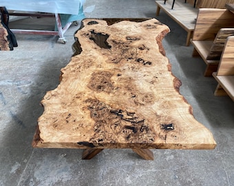 Ashoak Wood Epoxy Resin Table: Handmade Dining or Coffee Table