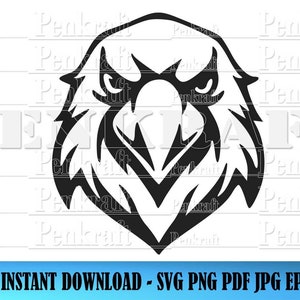 Eagle Vector Image for Motorcycles & Bikes / Line Art / Digital Download / Clip Art / SVG Jpg Eps PNG Pdf Dxf Cut Files