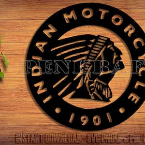 Indian Motorcycle Motorbike Biker Vehicle Wheels Hog Clipart Digital Download SVG EPS PNG pdf dxf jpg Cut Files
