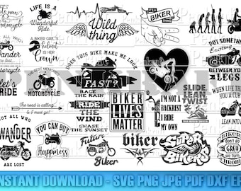 Motorcycle Bundle Svg, Biker quote Svg, Patriotic Motorcycle Svg, Biker Logo Svg, Motorcycle Quote, Motocross Svg, Motorcycle Silhouette