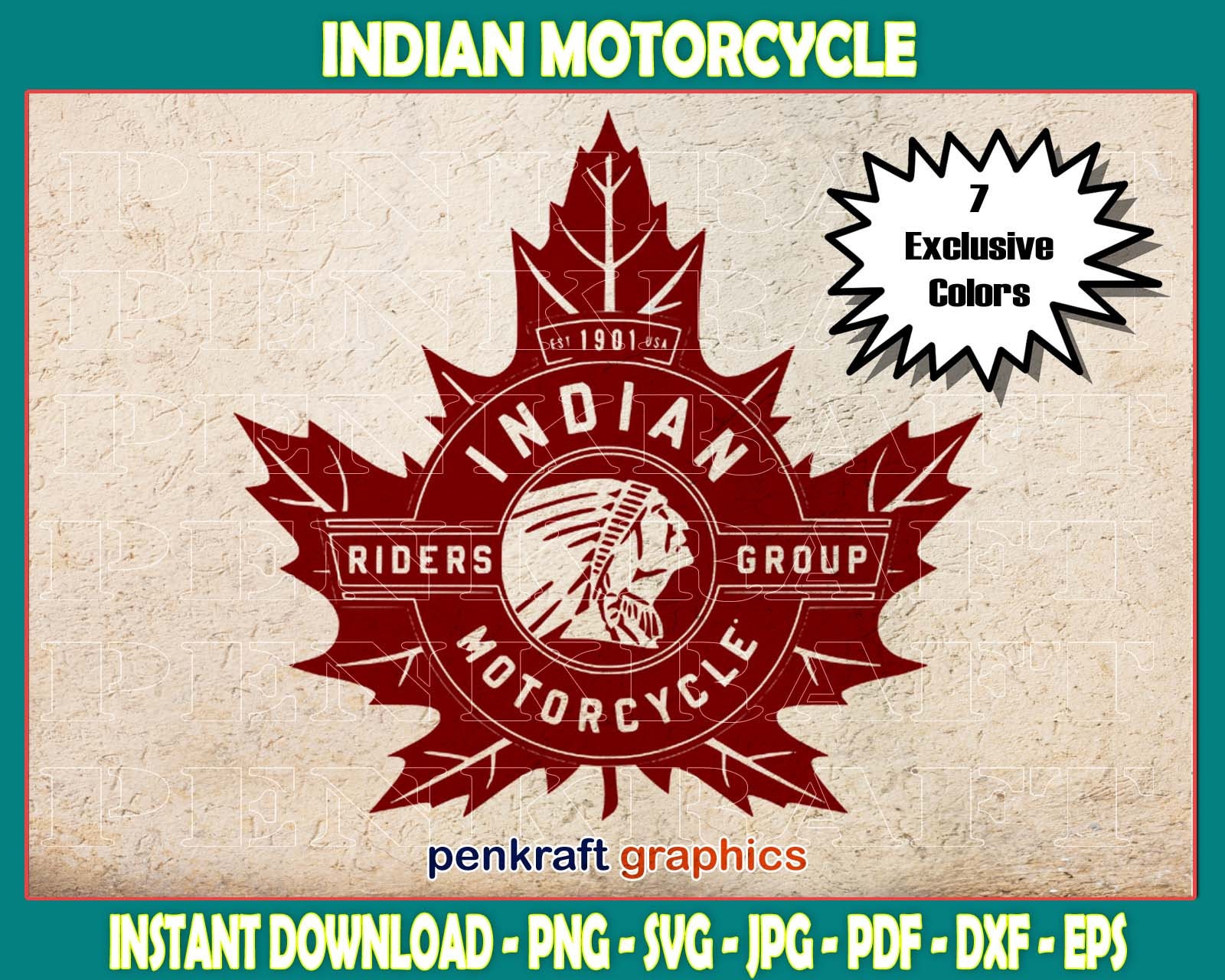 Cycle Rider Group Logo Indian Motorcycle Riders Group SVG: Racing Bike Graphic (digital ...