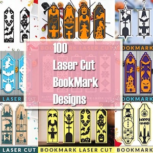 100 Bookmark Template SVG Bundle, Boho Bookmark svg, Christmas bookmark Svg, Laser Cut Bookmark Svg File, Bookmark Cricut Designs,