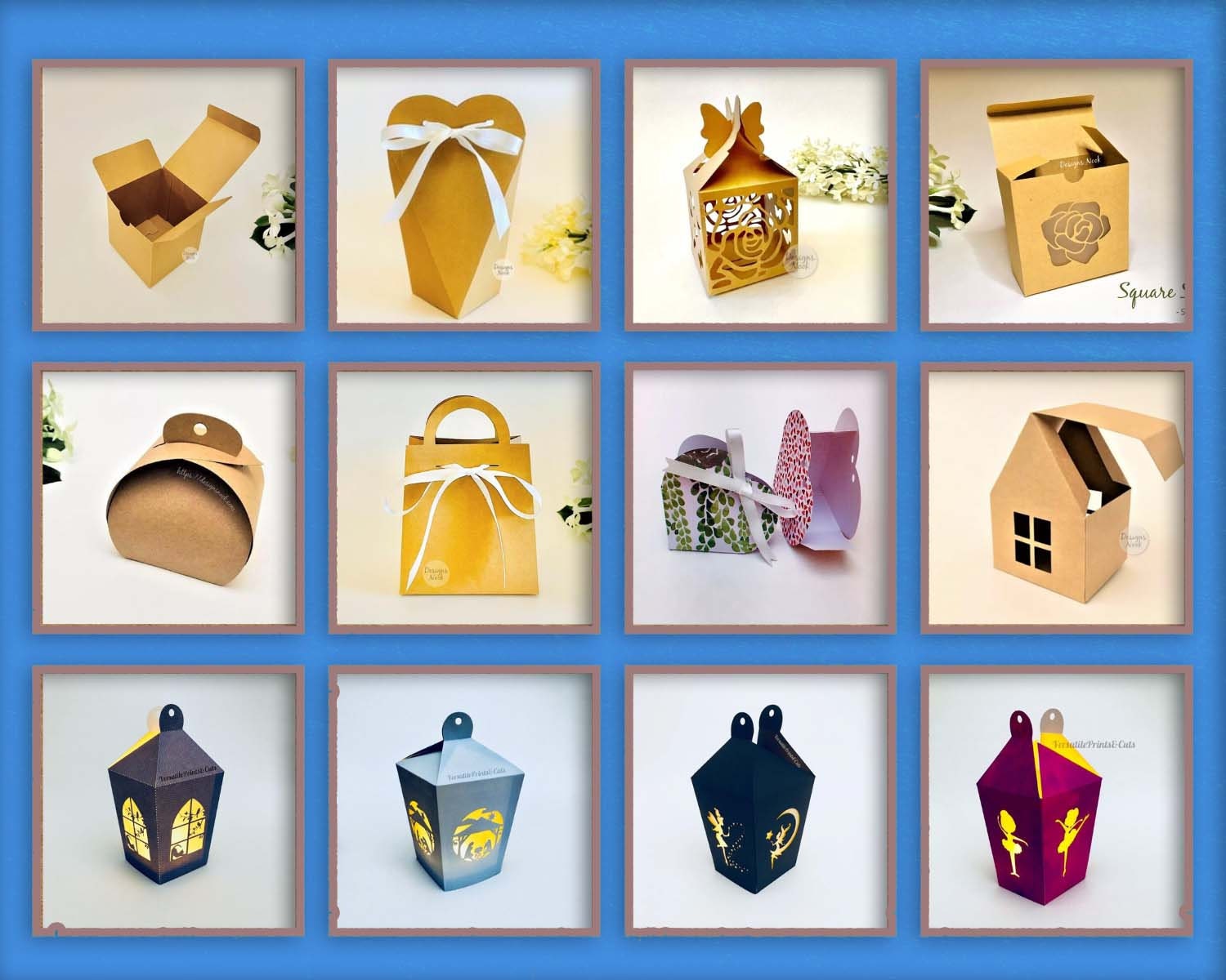 71 SVG Box Templates 3D Box, Cuttable Gift Box, Treat Box, Soap Box, 3D ...