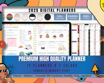 2025 Digital Planner: Goodnotes, iPad & Android (Digital Download)