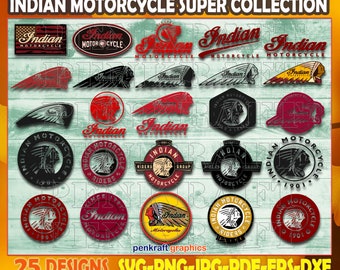 25 Indian Motorcycle Svg Bundle, Indian Motorcycle Design, Indian Motorcycle Badge, Indian Motorcycle Logo,  Indian Motorcycle Vector