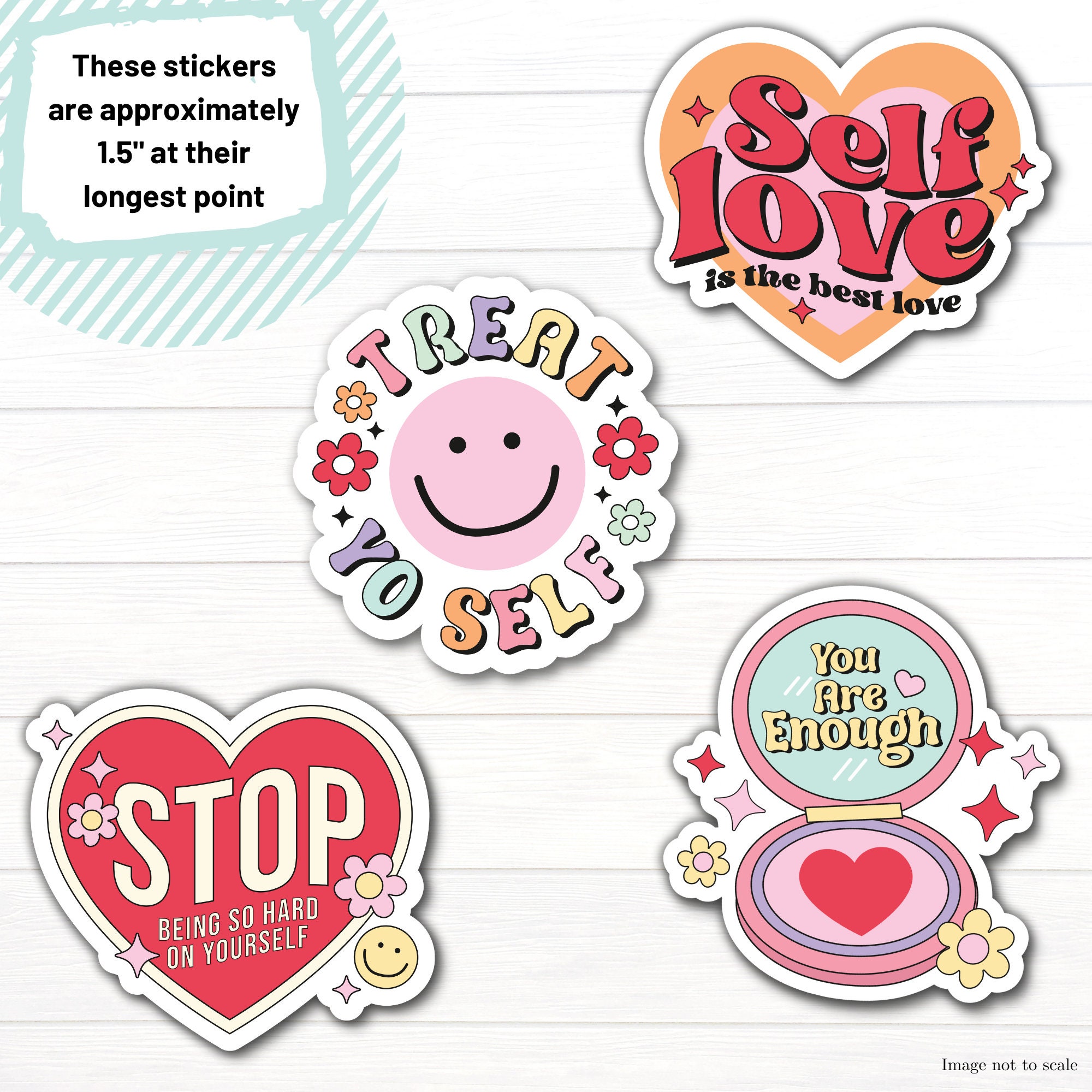  Retro Motivational Stickers for Adults - 223Pack