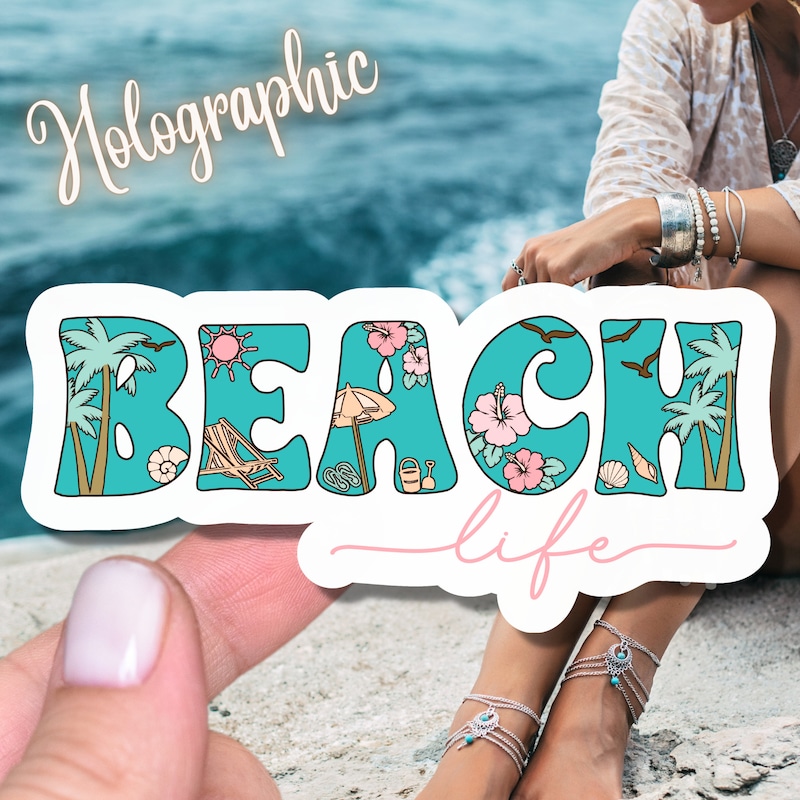 Beach Life Decal - Etsy