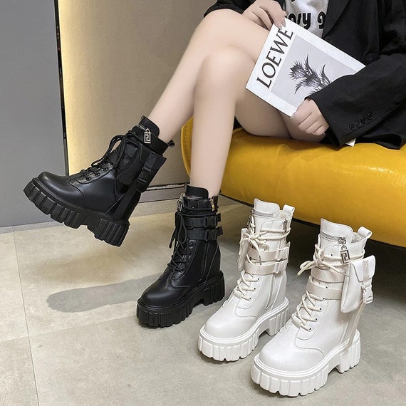 Block Heel Fur Ankle Boots – solegr8