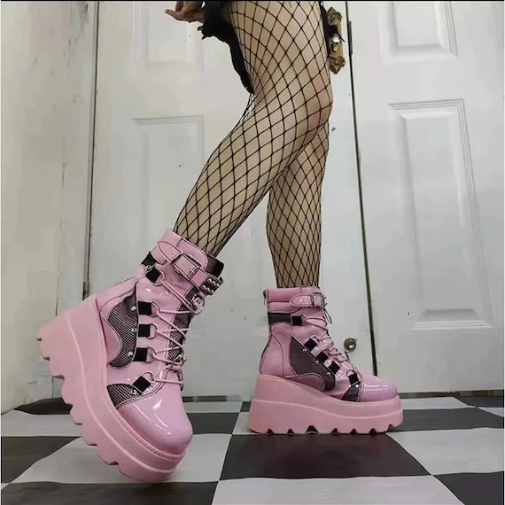 Zapatos cálidos para mujer, botines de plataforma a la moda