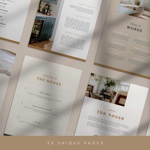 Modern Airbnb Welcome book template, Guest Book, Canva template, House guide, Host guide, Home Rental book, Guidebook, Vacation Rental, VRBO