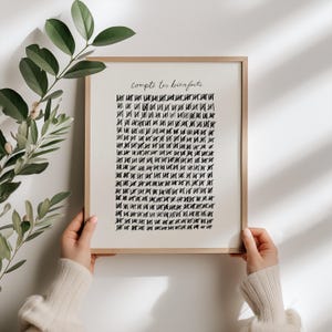 Compte tes bienfaits | Hymne chrétien | Affiche Gratitude - Verset biblique imprimable - Affiche chrétienne - Impression numérique - Art foi