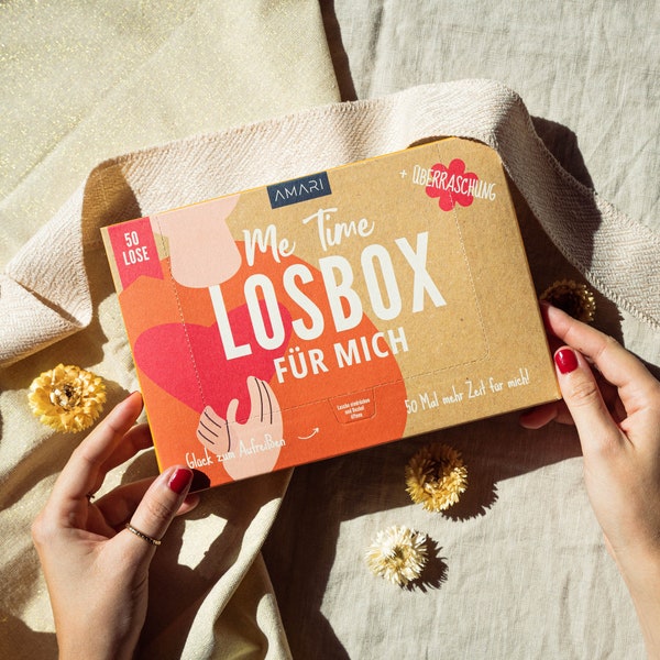 Losbox für eine Person - Geschenk für Frauen & Mädchen - 50 Lose mit Ideen für Spaß und Entspannung als tolle Geschenkidee - AMARI®