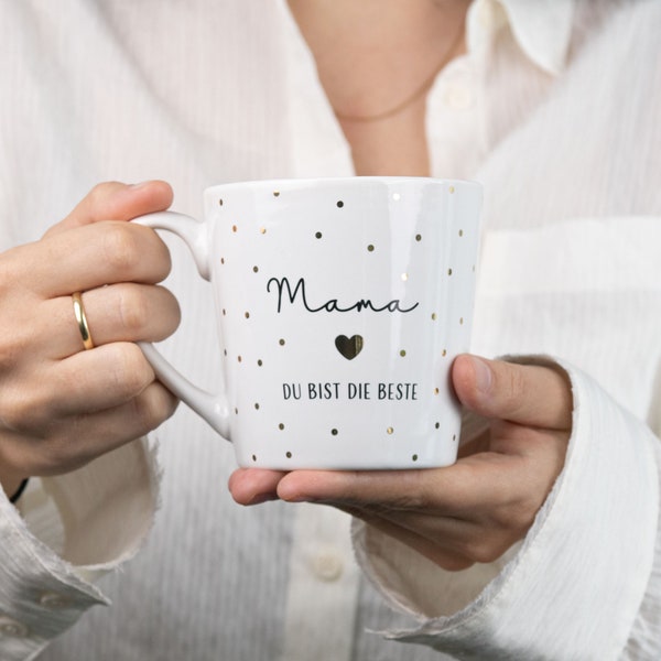 AMARI ® Mom Mug (Cœur) - Cadeau d'anniversaire pour maman - Mug cadeau fête des mères - Meilleur cadeau maman - Mug maman