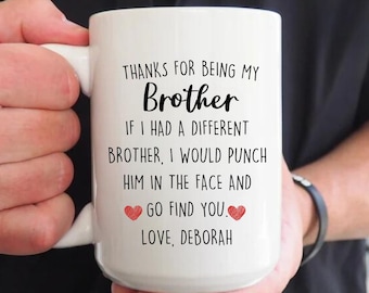 Tasse Imprimée Avec Inscription En Allemand « Ich Liebe Meinen Bruder