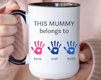 Personalized This Mummy Belongs, Custom Mama Mug, Mummy Gift, New Mom Gift, Mother's Day Gift, Mothers Day Mug, Mom Birthday Gift from Kids