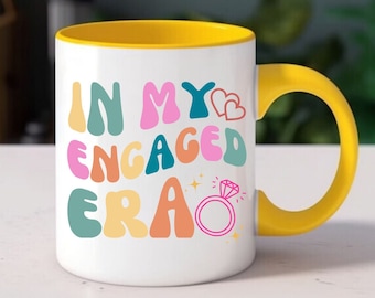In My Engaged Era Coffee Mug, Engagement Gift, Future Bride Gift, Bridal Shower Gift for Her, Bride Mug Wedding Gift for Newly Engaged Mug