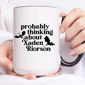 Xaden Riorson Mug, Basgiath War College, Bookish Gift for Her, Christmas Birthday Gifts for Book Lovers, Smut Bookworm Mug, Book Mug