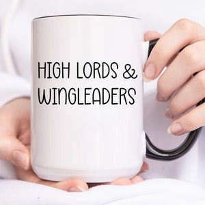 High Lords and Wingleaders Bookish Mug, Fantasy Reader, Gift For Book Lovers, Bookworm Coffee Mug, Booktok Gift for Her, Book Club Mug