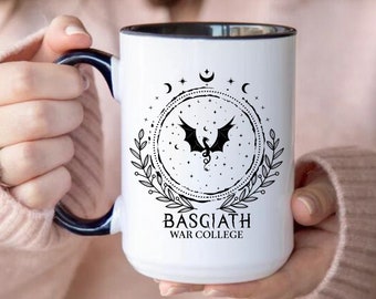 Fourth Wing Mug, Basgiath War College Mug, Fantasy Reader Bookish Gifts, Birthday Gift for Book Lovers Bookwom Bookish Mug Book Club Mugs