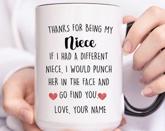 Retreez Mug Humoristique En Céramique Avec Inscription « Being My Niece Is Really The Only Gift You Need Love You » - 325 Ml - Cadeau D'anniversaire Amusant De La Part D'une