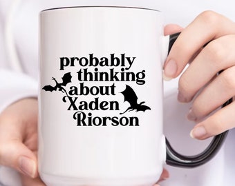 Xaden Riorson Mug, Basgiath War College, Bookish Gift for Her, Christmas Birthday Gifts for Book Lovers, Smut Bookworm Mug, Book Mug