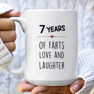 7th Anniversary Gift for Him,  7 Year Anniversary Gifts for Her, 7th Wedding Anniversary Mug, Seventh Wedding Copper Gift for Couples