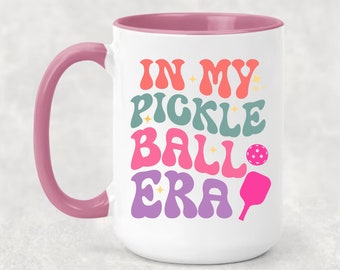 In My Pickleball Era Mug for Women Funny Pickleball Gift for Pickleball Player, Pickleball Lover Gifts, Pickle Ball Mug Christmas Gift Idea