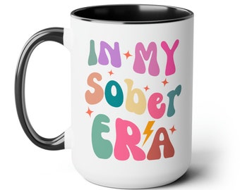 Nykterhetsmugg 1 år nykterhetseran-mugg roliga nykterhetsgåvor, återhämtningspresent, nykterhetsmugg, nykterhetsårsdag, AA-present, nykterhetspresent till bästa vän