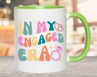 In My Engaged Era Engagement Gift, Future Bride Gift, Bridal Shower Gift for Her, Bride Mug Wedding Gift for Newly Engaged Bachelorette Mug
