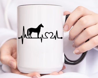 Horse Gift for Horse Lover Gift for Equestrian Coffee Mug, Horse Riding Gifts for Horse Girl, Farm Animal Funny Horse Mug, Horse Coffee Mugs