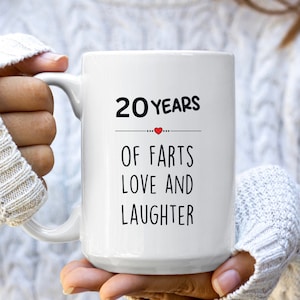 20th Anniversary Gift for Him,  20th Anniversary Gifts for Her, 20th Wedding Anniversary Mug, 20 Years Married Gift for Couples Husband Wife
