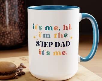 Taza de padrastro para padrastro, cumpleaños, día del padre, regalo de Navidad, soy yo, hola, soy el regalo de padrastro para padrastro, regalo de papá extra de hija